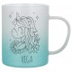 Taza efecto purpurina dos colores 15332