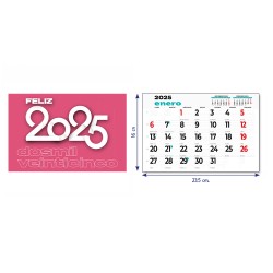 Faldilla Calendario 2025 23,5 cm 